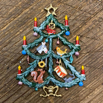 Pewter - Christmas Tree with squirrel image 0