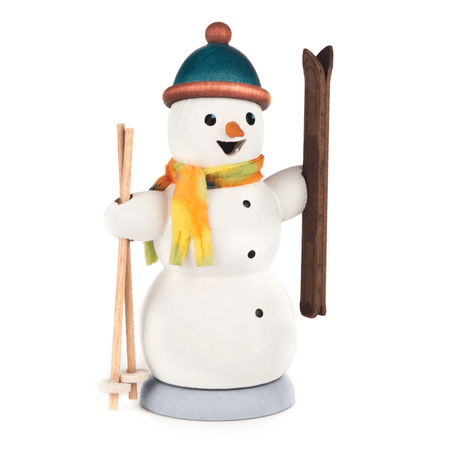 Snowman with Skis Incense Burner image 0