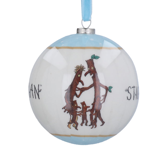 Stick Man Bauble Decoration, 8cm