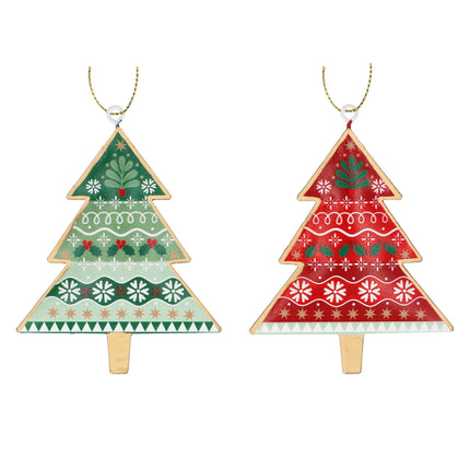 Gisela Graham Alpine Tin Tree Decoration, 9cm