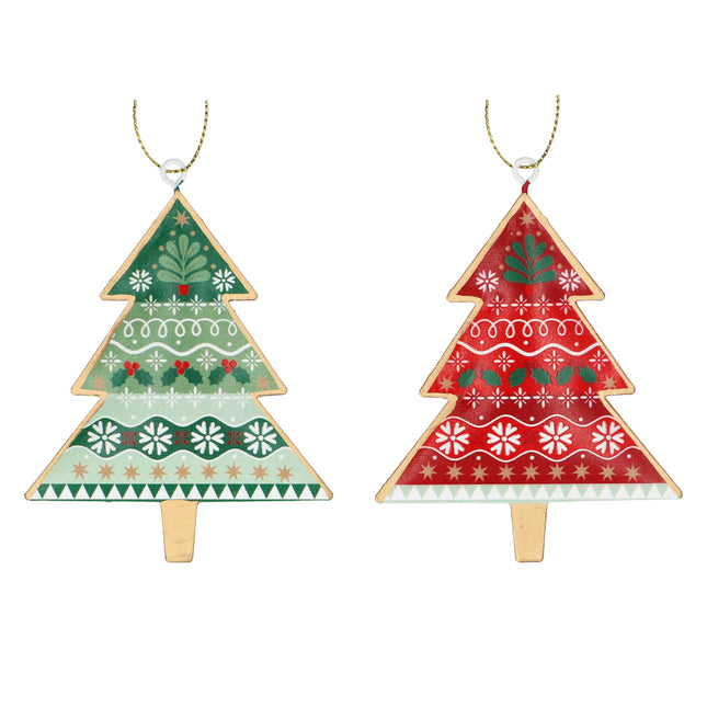 Gisela Graham Alpine Tin Tree Decoration, 9cm
