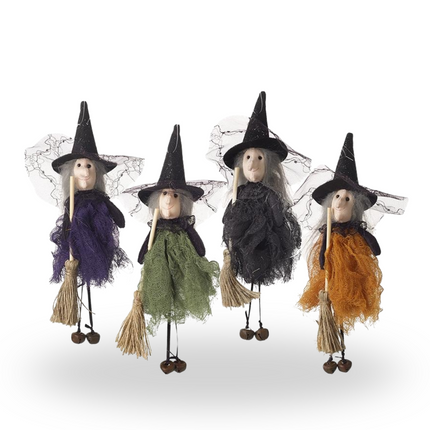 Flying Halloween Witches Hanging Decoration image 1