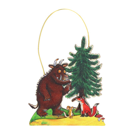 Wooden Gruffalo Hanging Decoration, 8cm