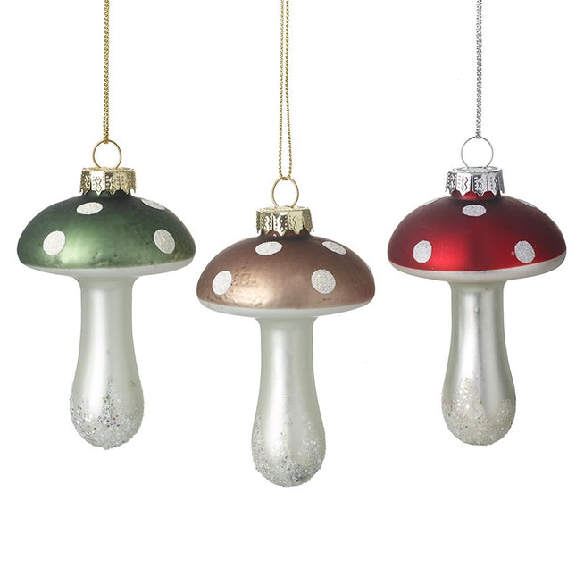 Glass Mushrooms Hanging Decorations image 0