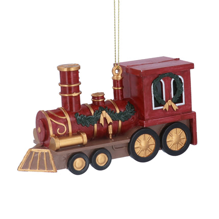 Gisela Graham Red Antique Train Hanging Decoration