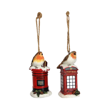 Resin Robin on Letterbox or Telephone Box Decoration