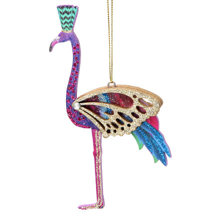 Fretwork Wood Flamingo Decoration image 0