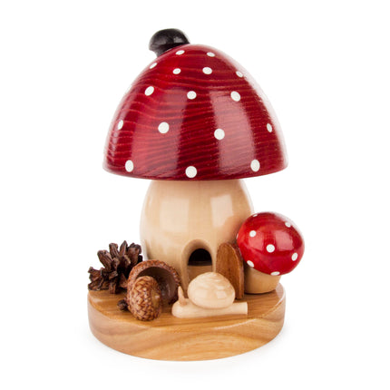 Mushroom Incense Burner (Red) image 0