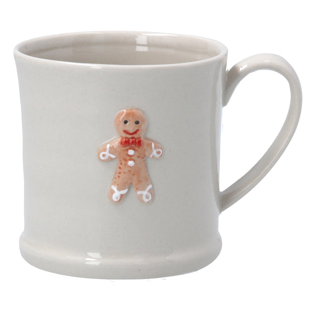 Gisela Graham Stoneware Mini Mug, Gingerbread Man