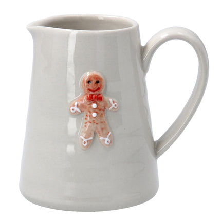 Gisela Graham Stoneware Mini Jug, Gingerbread Man