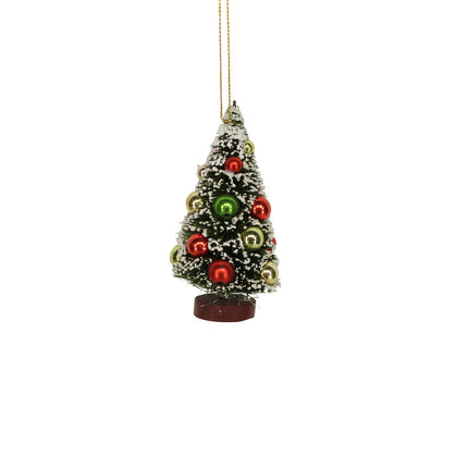 Mini Bristle/Multi Colour Ball Tree Dec - 9cm image 0