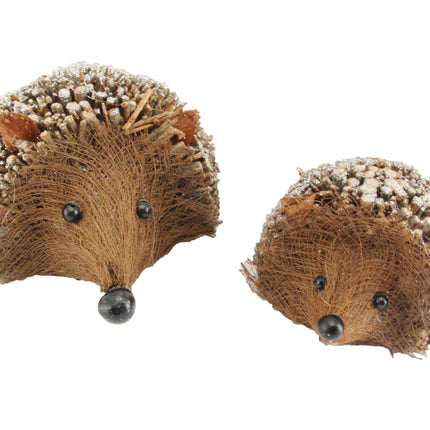Gisela Graham Twig Hedgehog Decoration with Glitter