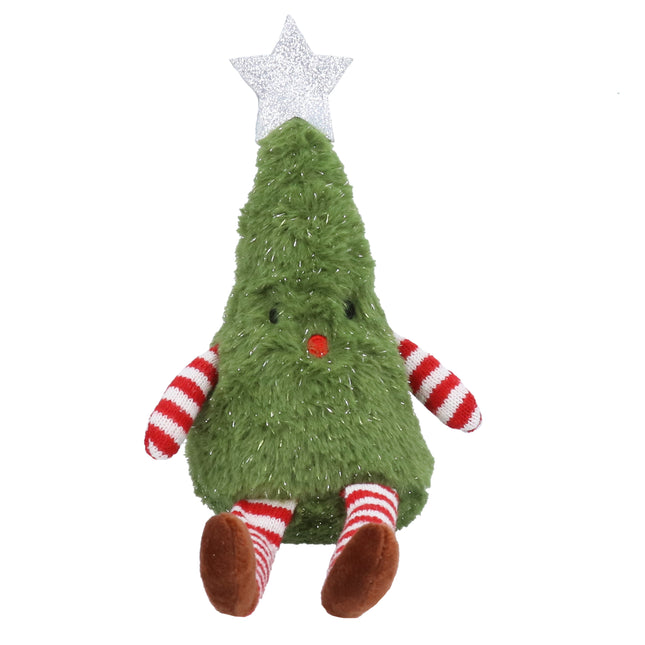 Gisela Graham Fabric Christmas Tree Man Shelf Sitter