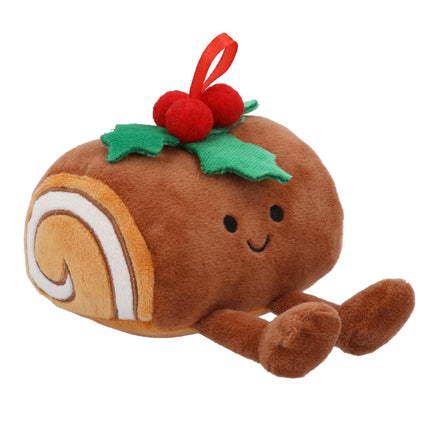 Gisela Graham Happy Yule Log Plush Toy, 13cm