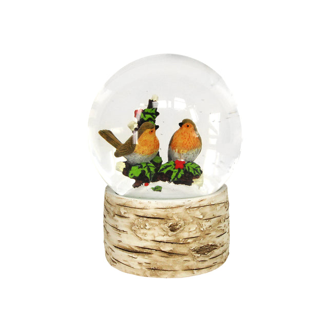 Gisela Graham Large Robin Snow Dome