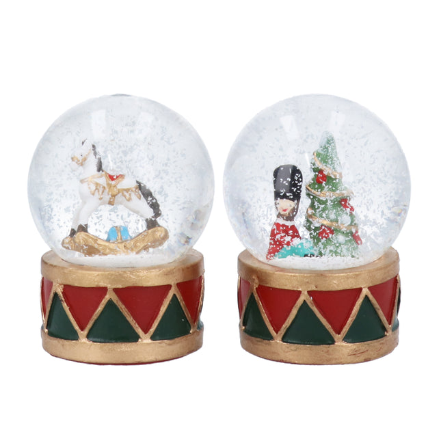 Gisela Graham Mini Snow Globe, Rocking Horse or Soldier, 6cm