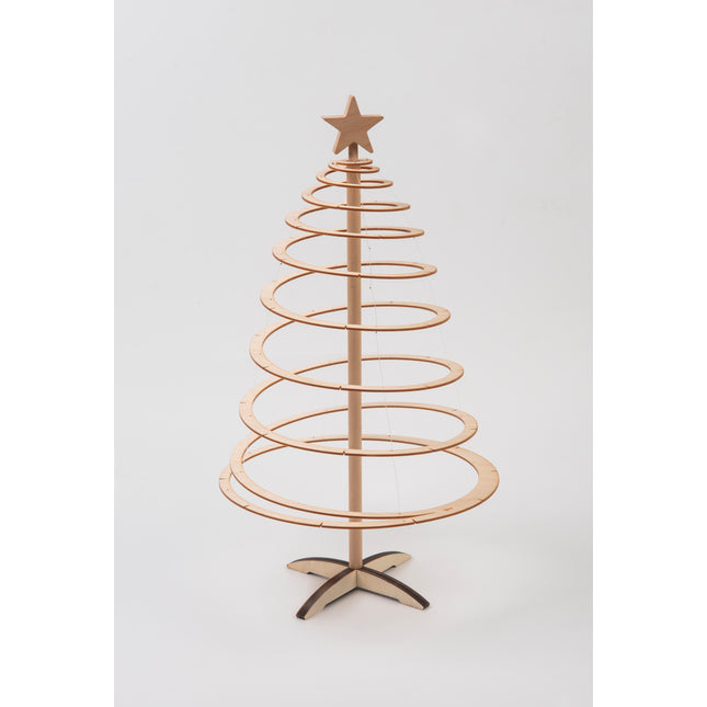 Spira Mini Pop-Up Wooden Christmas Tree with Star Topper