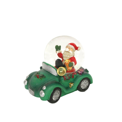 Santa in Car Mini Snow Globe image 0