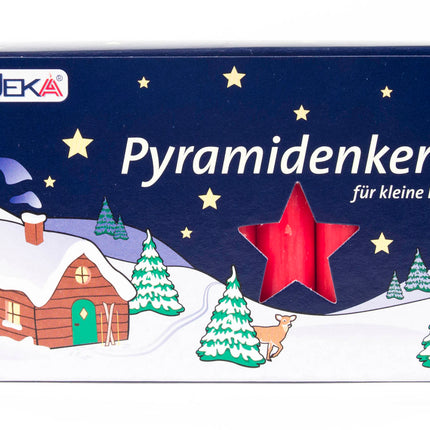 RED CANDLES 14mm (Boxes of 50) Pyramidenkerzen image 0