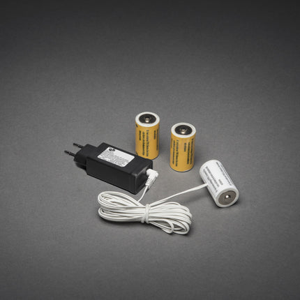 Battery to UK mains Adapter For Light up Lanterns - C image 0