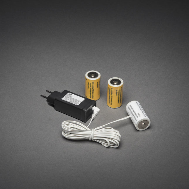 Battery to UK mains Adapter For Light up Lanterns - C image 0