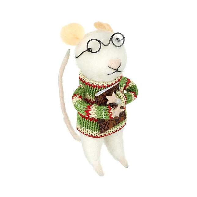 Wool Mouse In Jumper And Glasses image 0