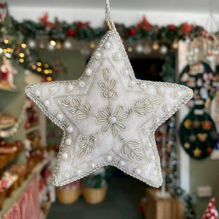Embroidered White Star image 0