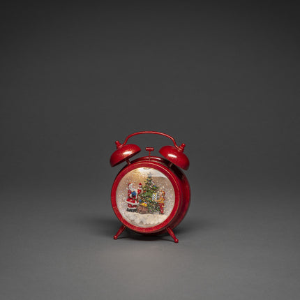 Water Lantern Alarm Clock with Santa (Red) image 1