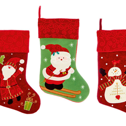 stocking - santa and snowman image 0
