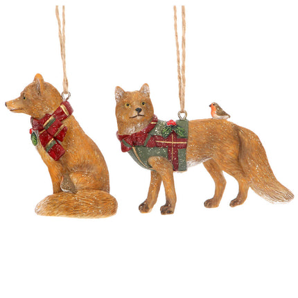 Resin Fox with Scarf/Coat image 0