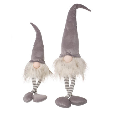 GONKS IN GREY HATS AND STRIPEY SOCKS SET image 0