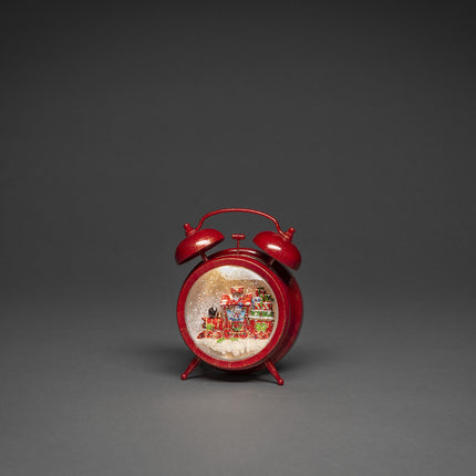 Water Lantern Alarm Clock with Train (Red) image 1
