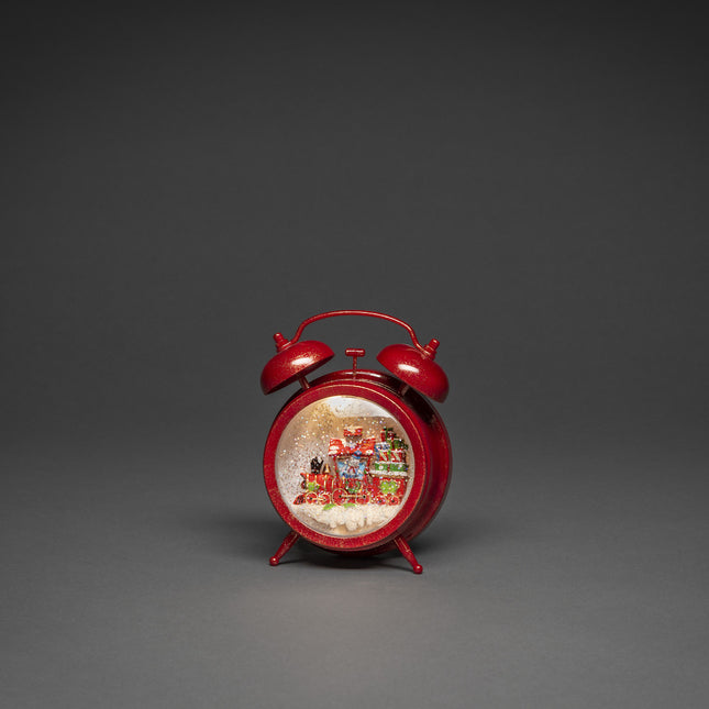 Water Lantern Alarm Clock with Train (Red) image 1