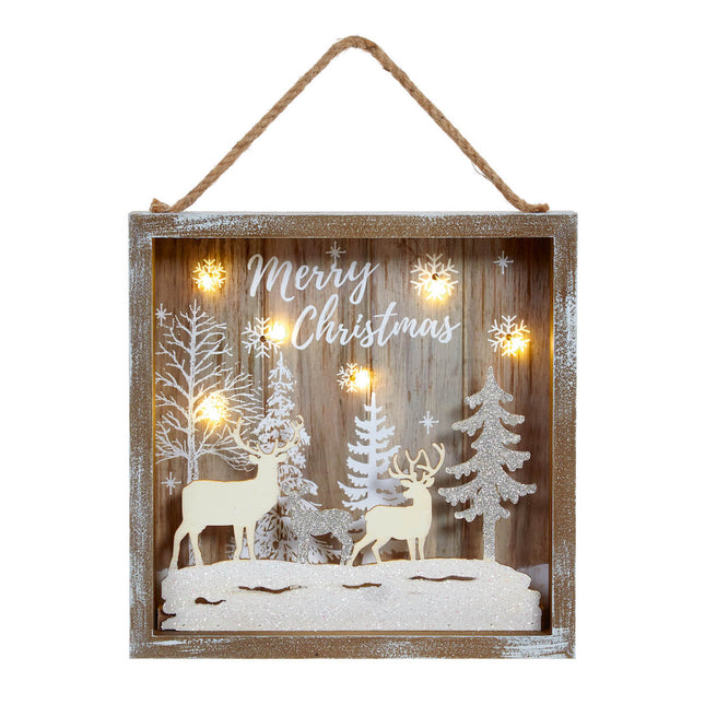 reindeer forest scene image 0