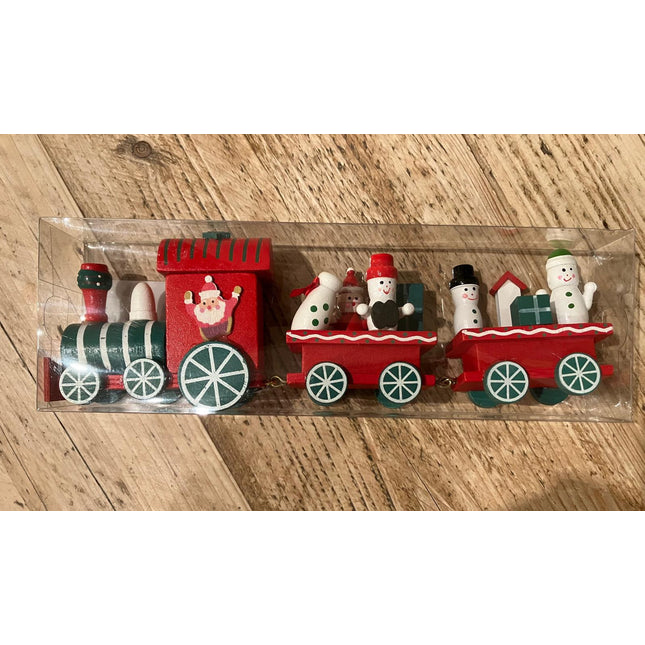 Wooden Train with Santa and friends image 0