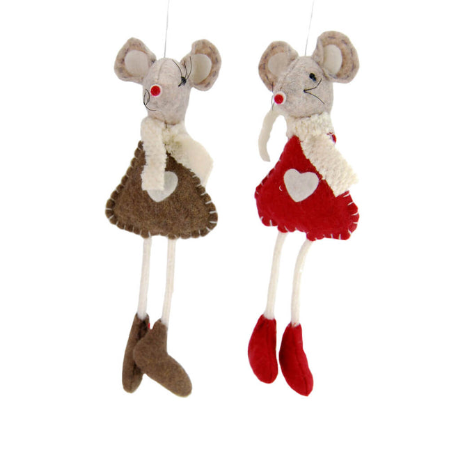 Hanging Felt Mice image 0