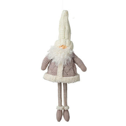 HANGING SANTA IN GREY JUMPER image 0