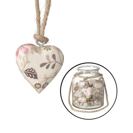 floral print heart image 0