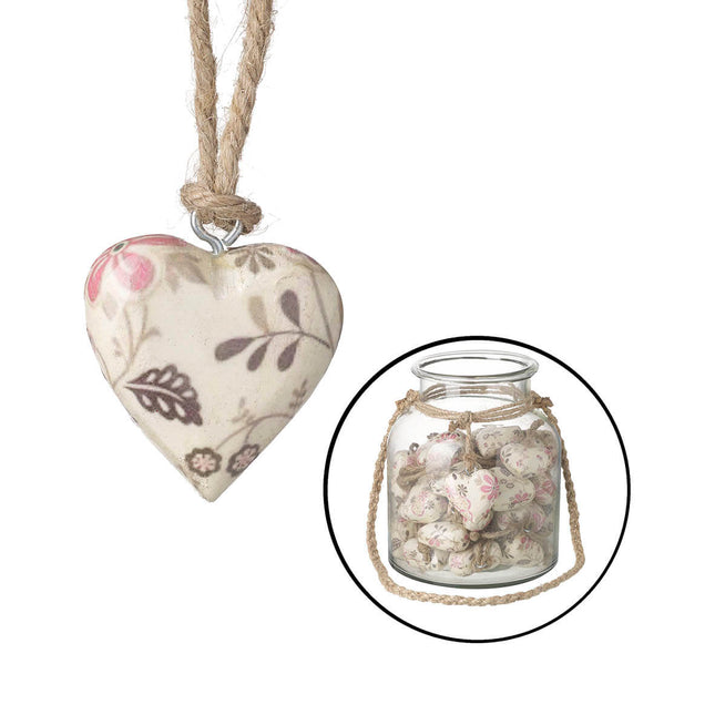 floral print heart image 0