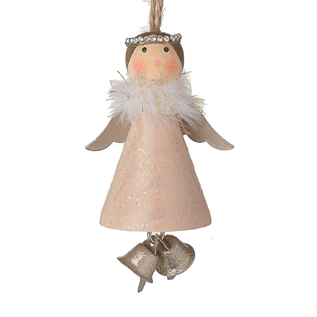 WOODEN ANGEL WITH BELLS image 0