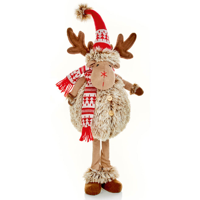 Standing Fluffy Reindeer 60cm image 0