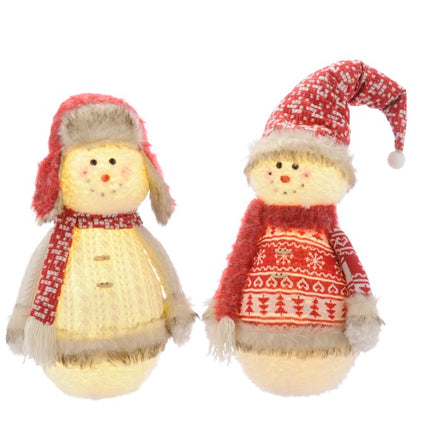 lit standing snowman image 0