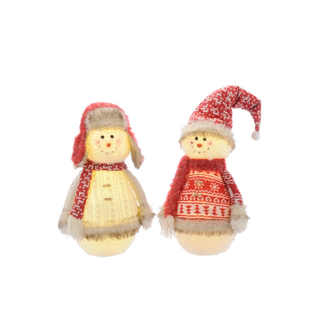 lit standing snowman image 0