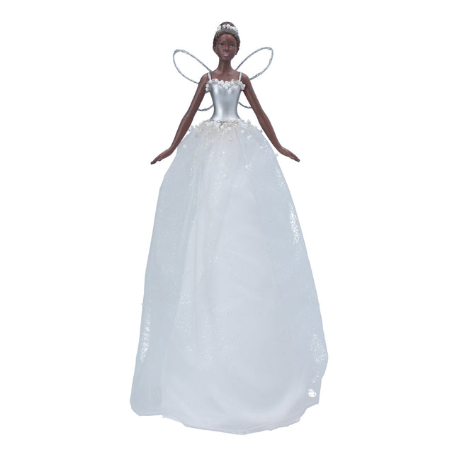 Tree Topper 28cm - White/Silver Fairy image 0