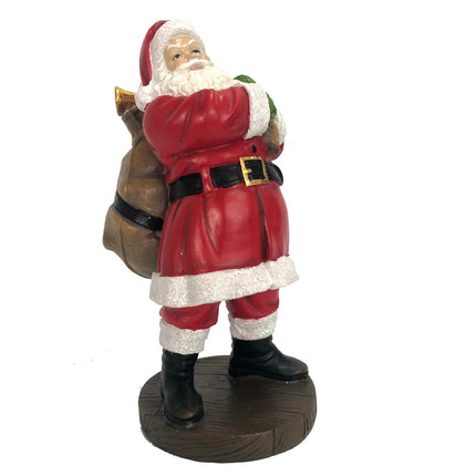 polyresin standing santa with sack image 0
