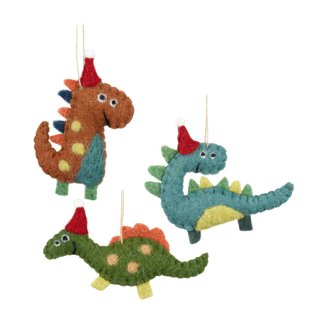 MIX OF FELT HANGING DINOSAURS - ASSORTED DESIGNS image 0