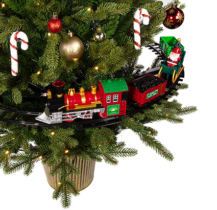 Premier 18-Piece Tree-Mounted Train Set with Light and Sound