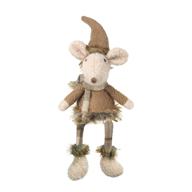 Heaven Sends Mouse in Brown Jumper, Dangly Legs (Small)