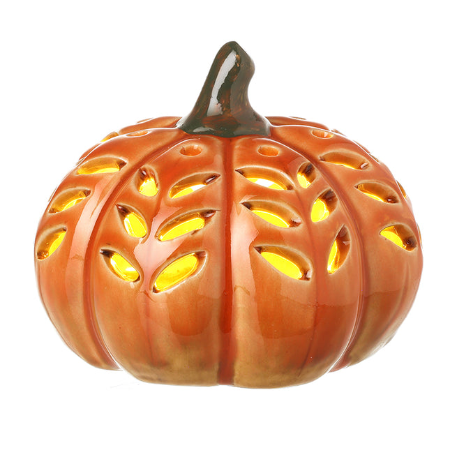 Orange Cut-Out Light-Up Pumpkin