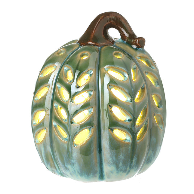 Green Ceramic Squash with LED light